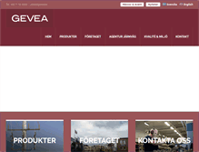 Tablet Screenshot of gevea.se